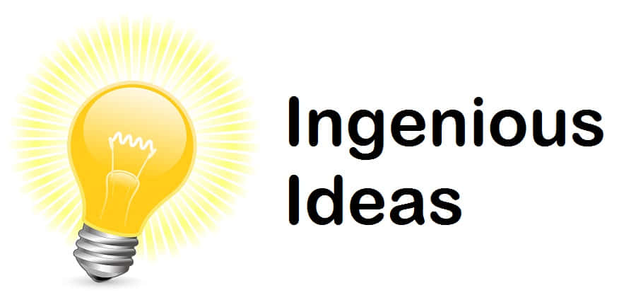 Ingenious Ideas Lightbulb Graphic Wallpaper
