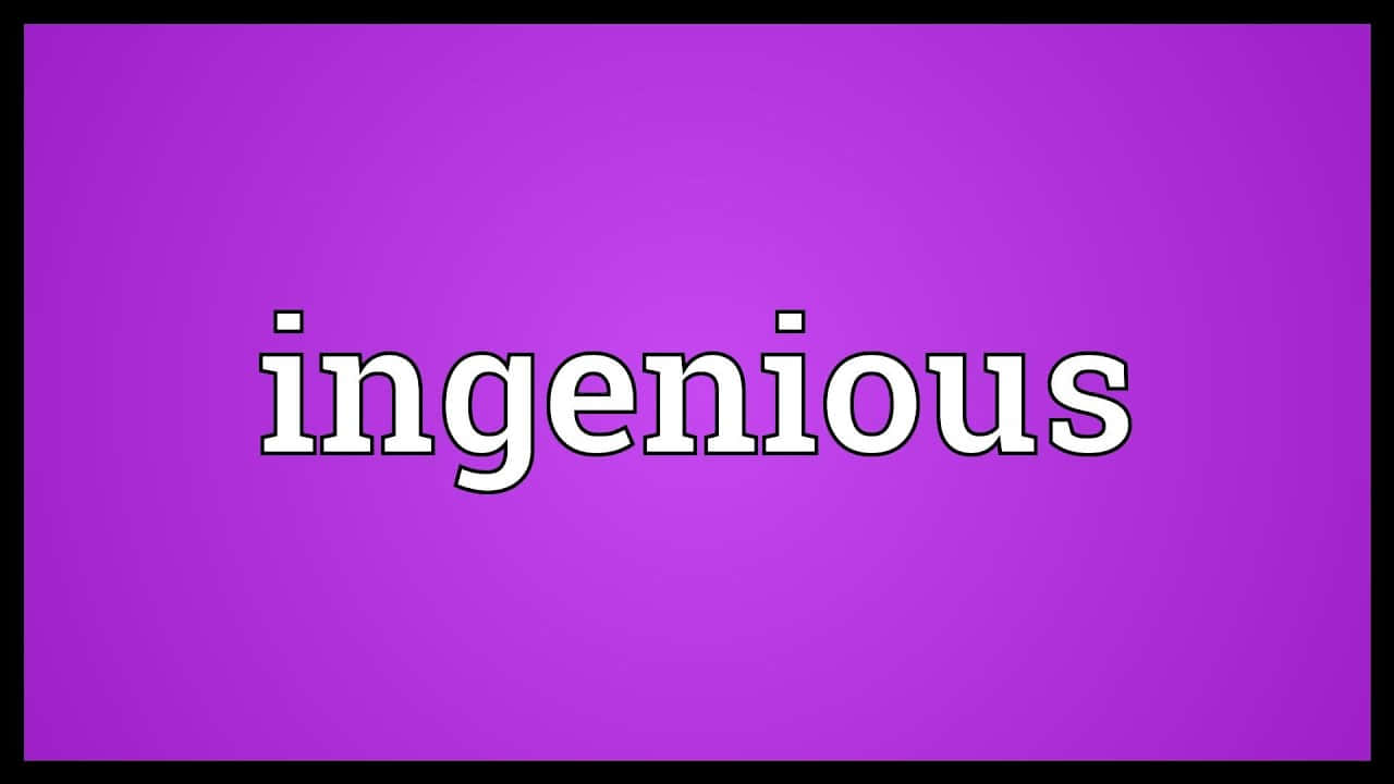 Ingenious Wordon Purple Background Wallpaper