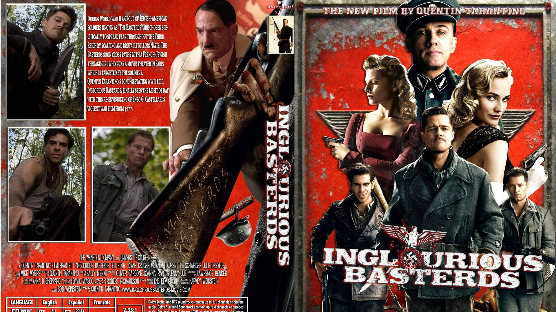 Inglourious Basterds Movie Cover Wallpaper