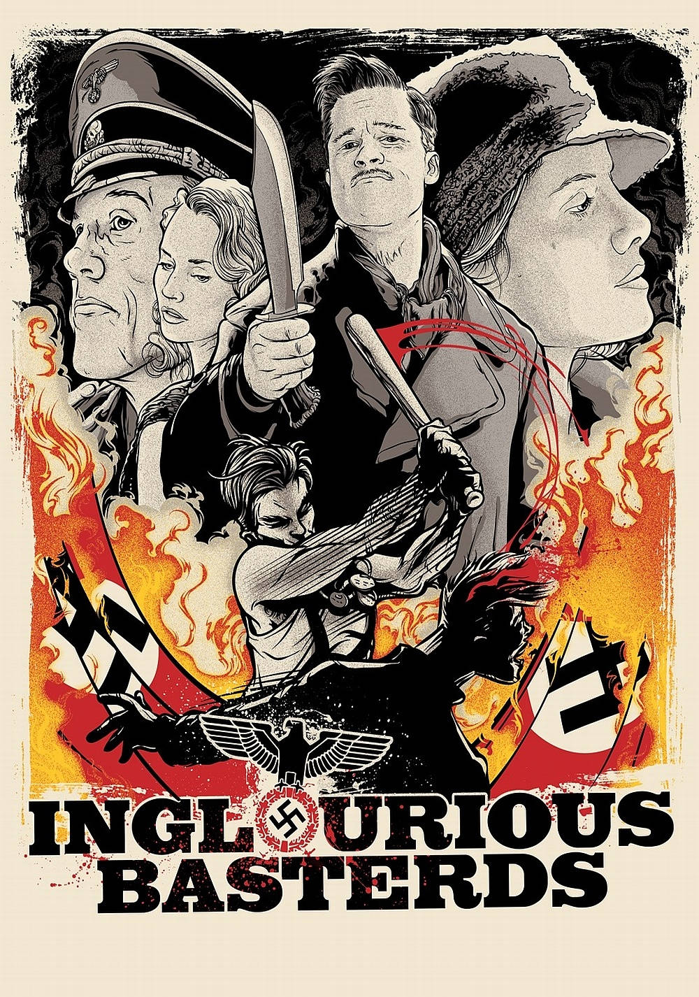 Inglourious Basterds Title Art Wallpaper