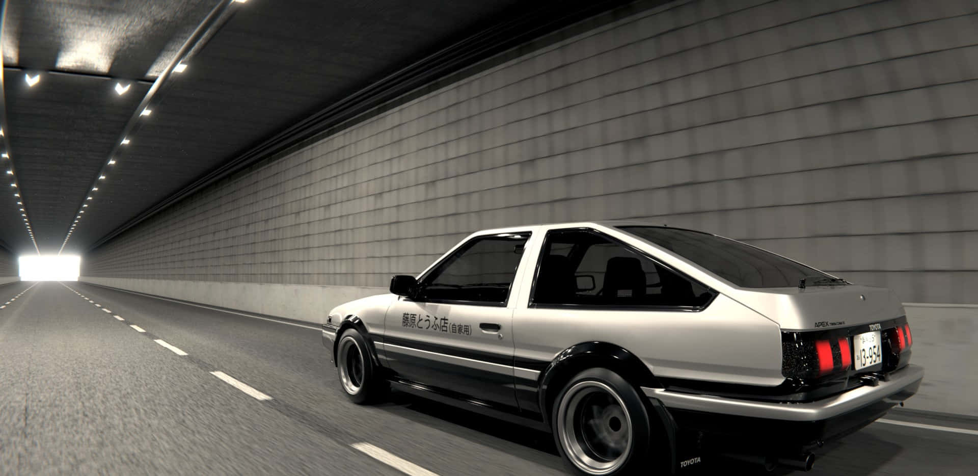 Toyota AE86 Inside Tunnel Initial D Background