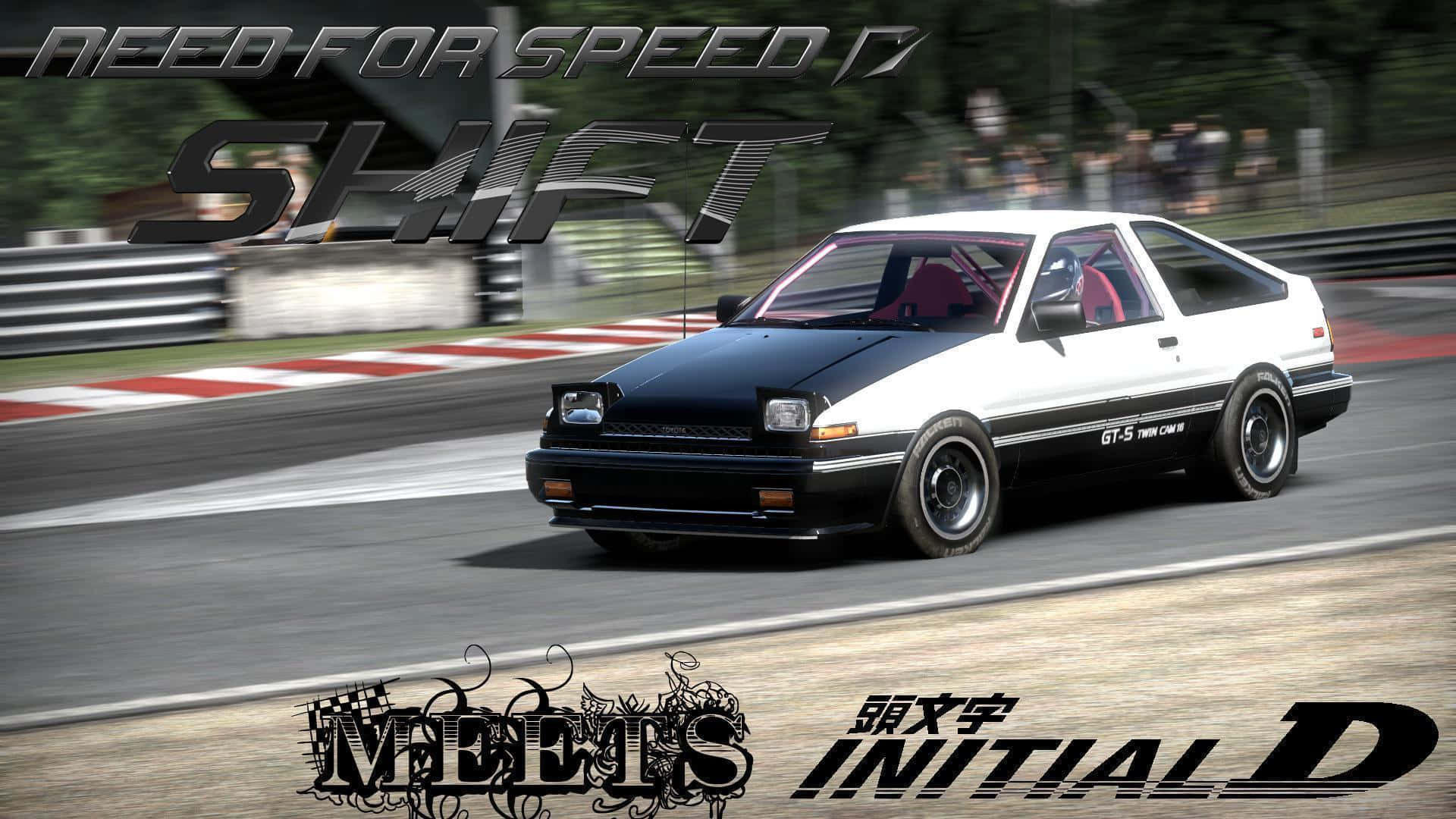 Initiald-bakgrund Möter Need For Speed