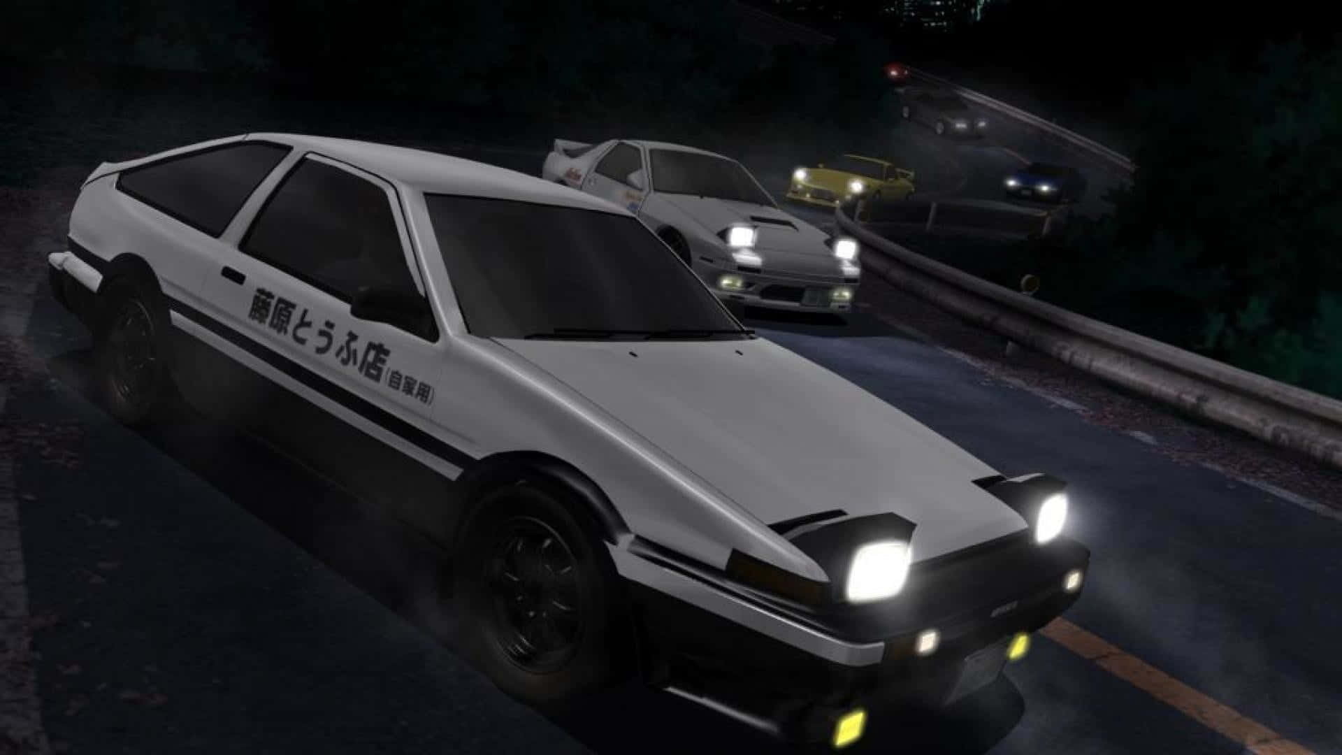 Toyota AE86 Curve Side Drift Initial D Background