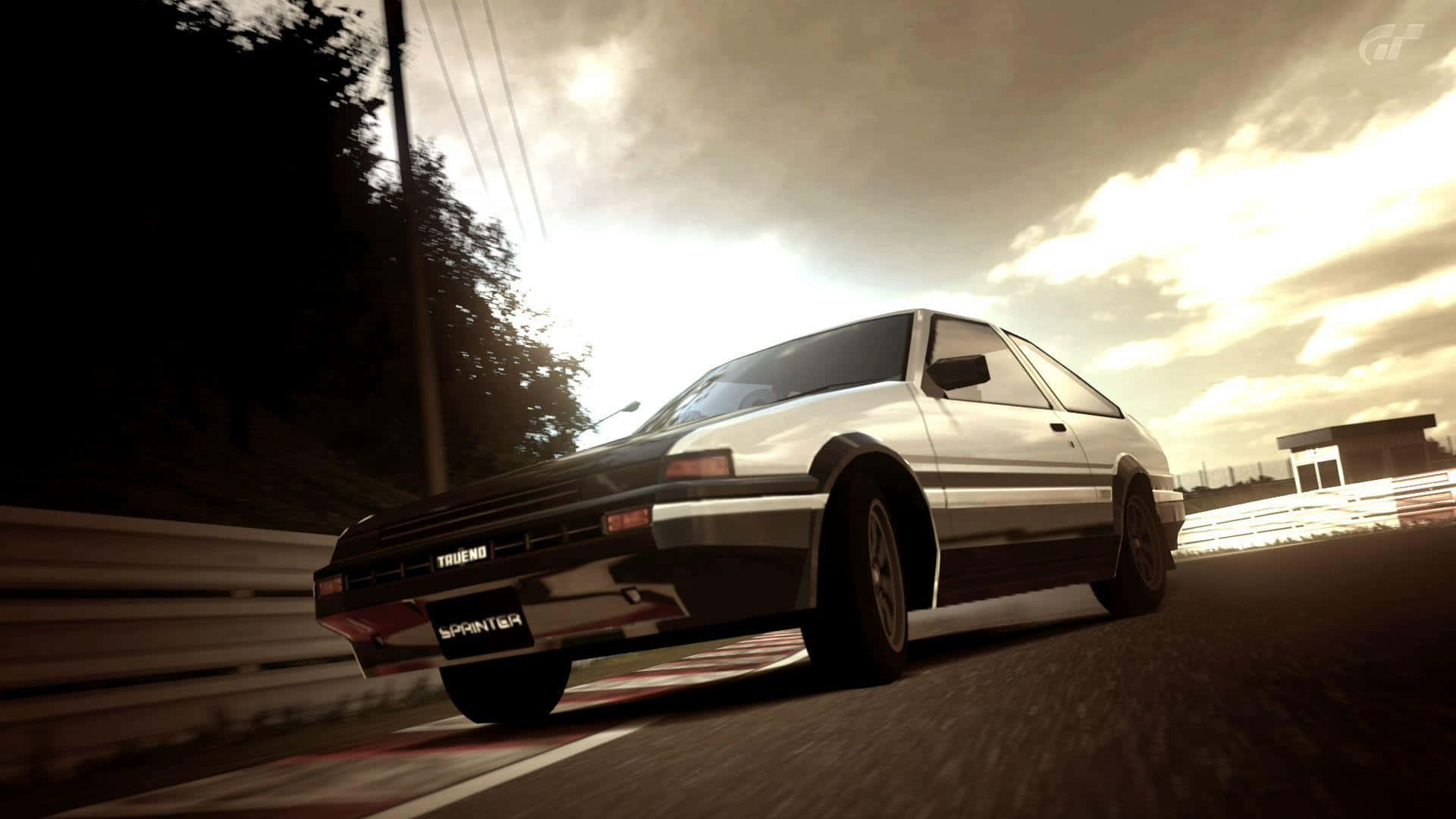 Toyota AE86 Sepia Effect Initial D Background