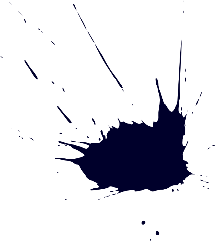 Ink Splash Silhouette PNG