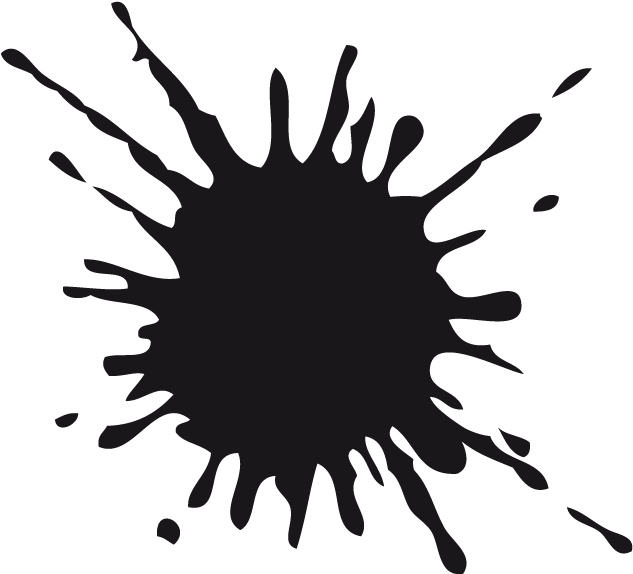 Ink Splash Silhouette PNG