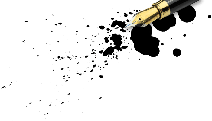 Ink Splatterfrom Fountain Pen PNG