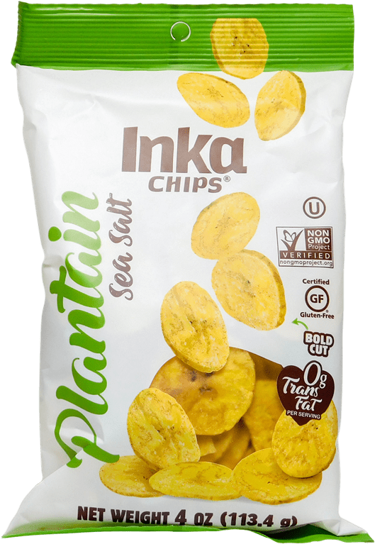Inka Chips Plantain Sea Salt Package PNG