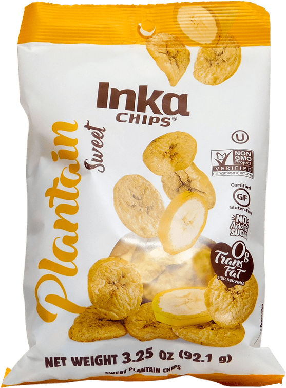 Inka Chips Sweet Plantain Packaging PNG