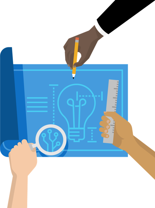 Innovation Blueprint Design PNG