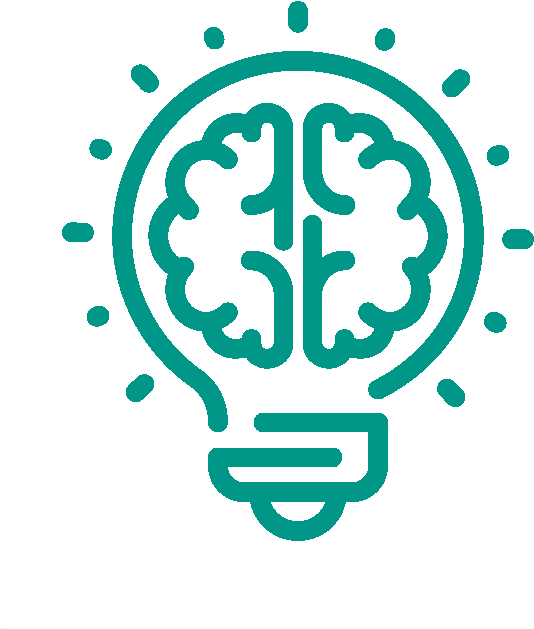 Innovative Brain Lightbulb Concept PNG