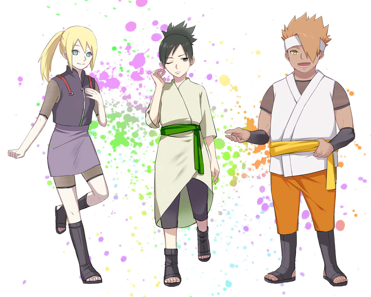 Ino Shika Cho Trio Wallpaper