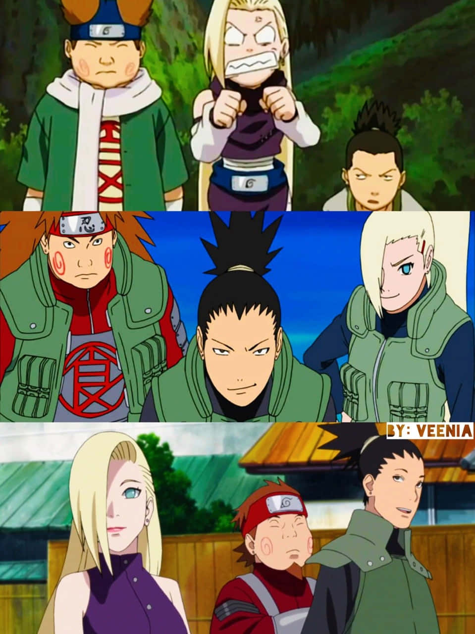 Ino-Shika-Cho: The Unstoppable Team Wallpaper