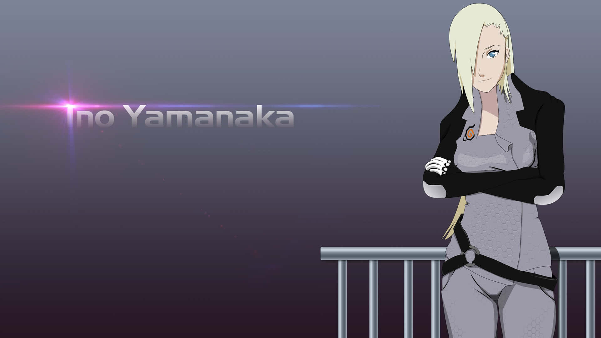 Ino Yamanaka in her signature outfit Wallpaper