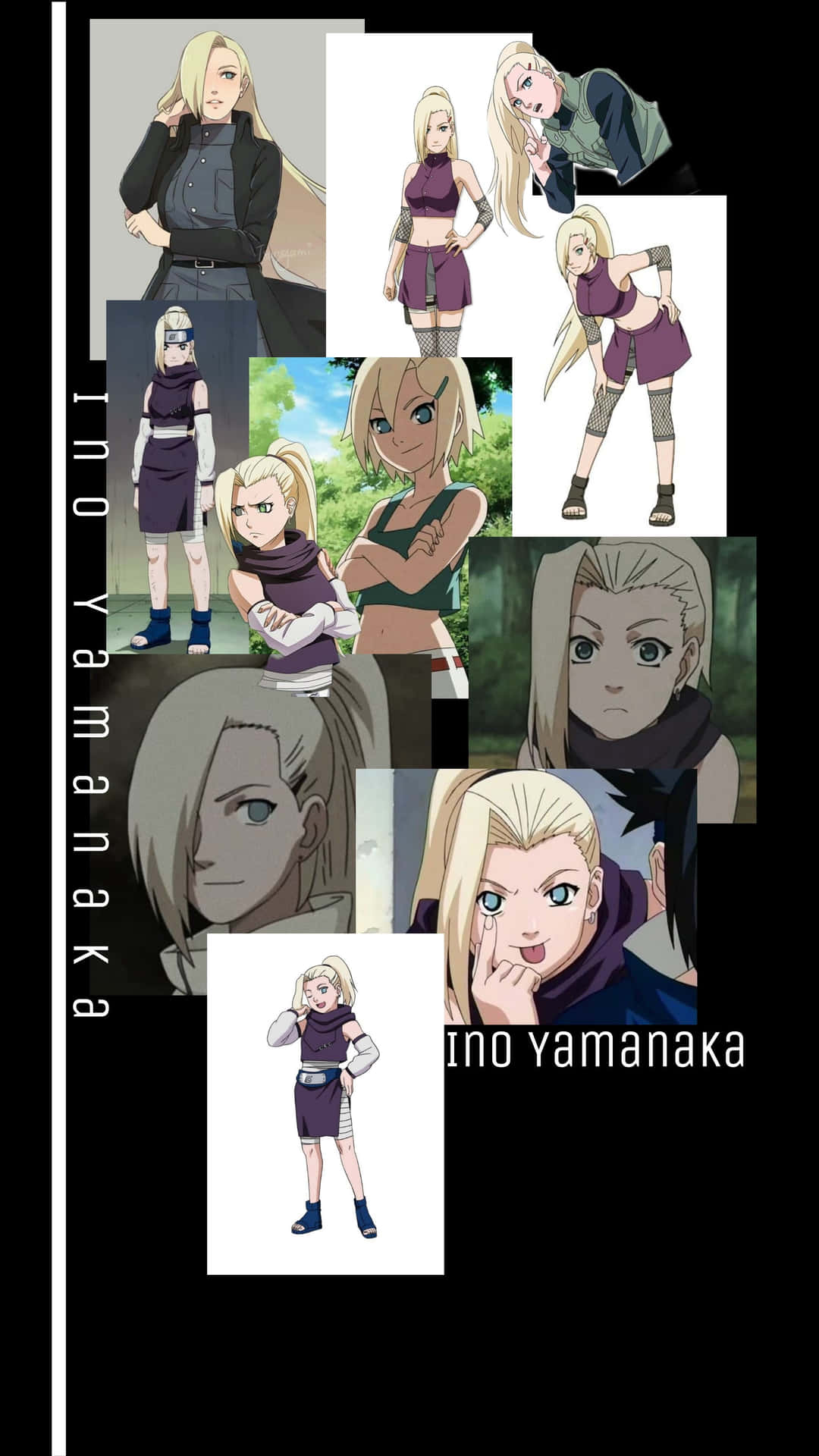 Collagede Ino Yamanaka Fondo de pantalla