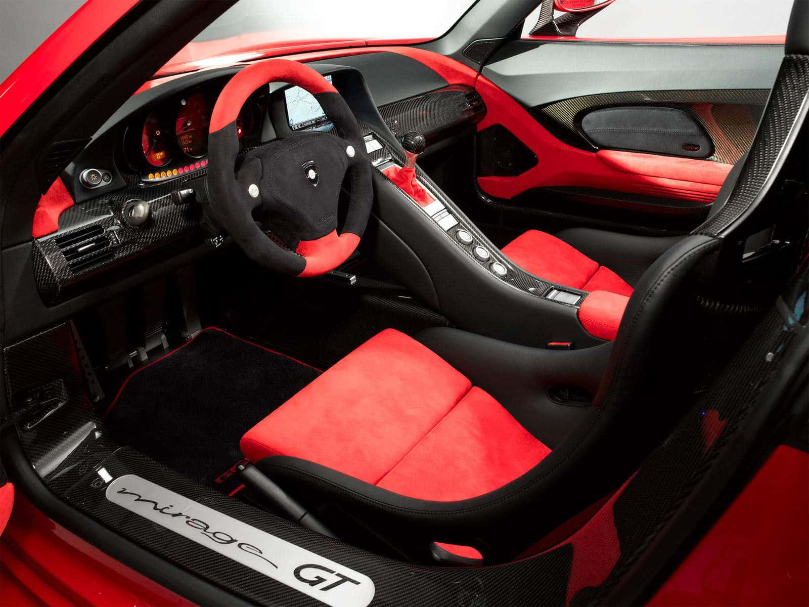 Enjoy a comfortable ride in the interior of this luxurious car