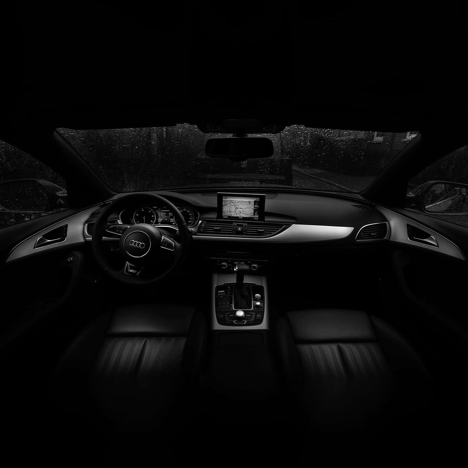 Audi A6 Interior - Black And White