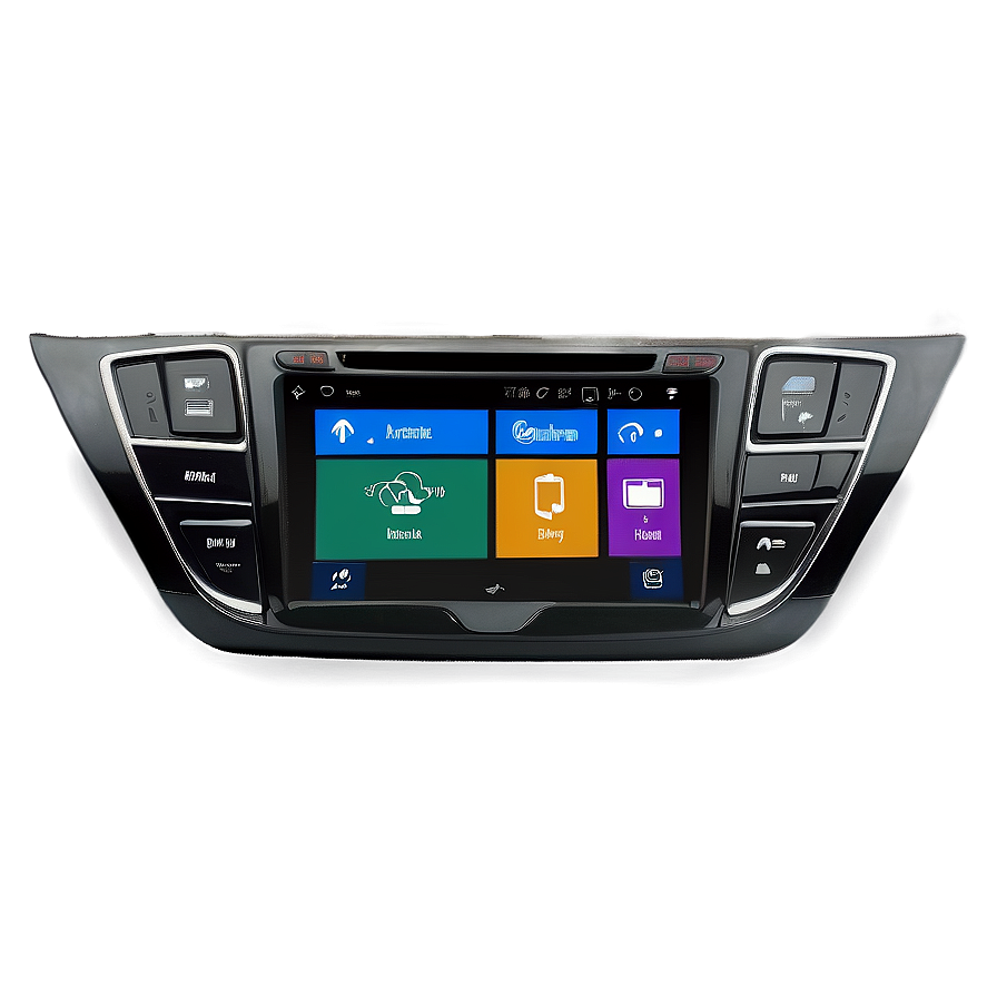 Inside Car Infotainment System Png 06252024 PNG