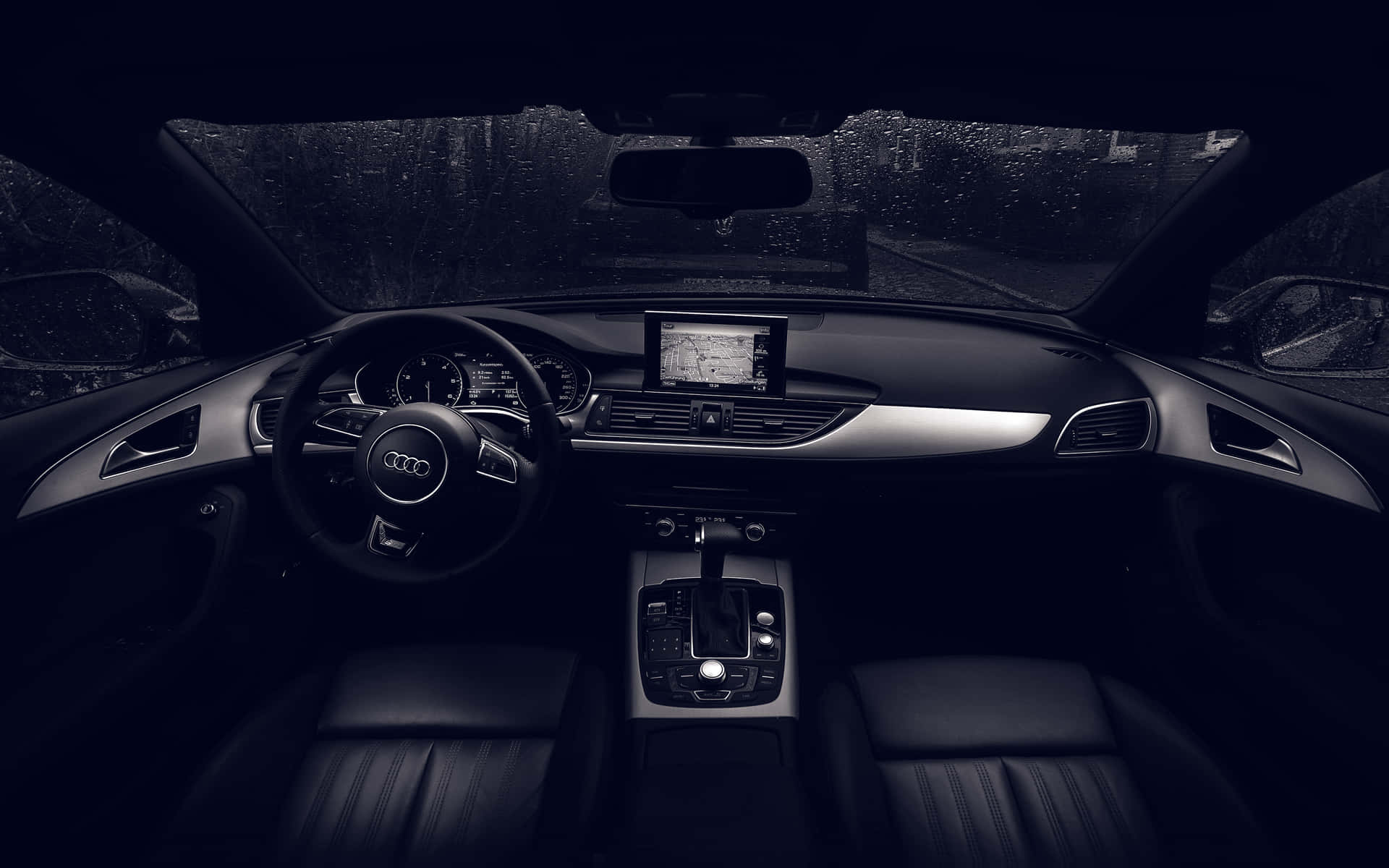 Fondode Pantalla Del Interior De Un Audi A4. Fondo de pantalla