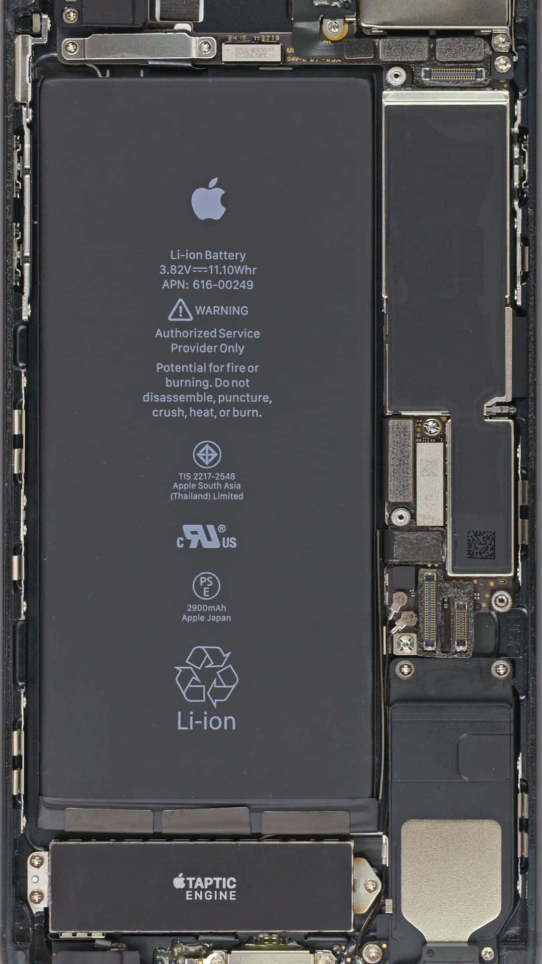 An Iphone With The Battery Removed Wallpaper