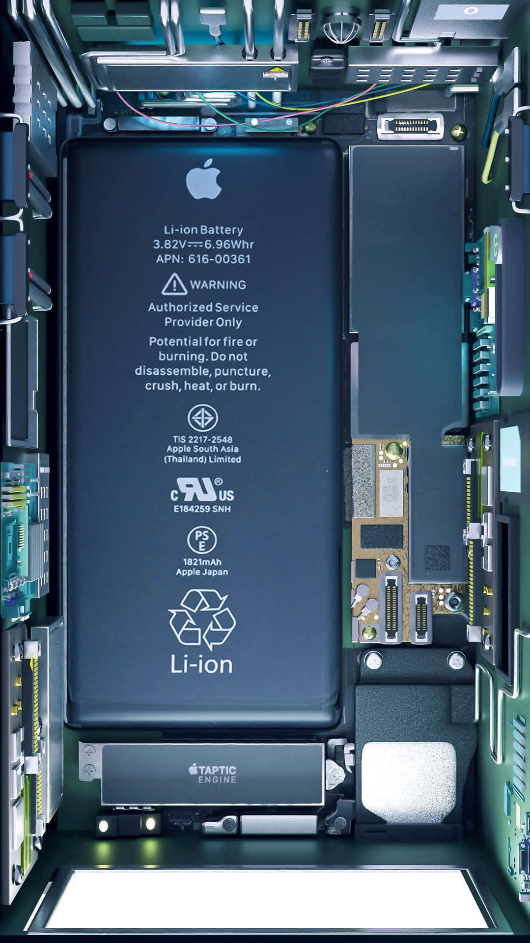 Battery Inside Iphone Wallpaper