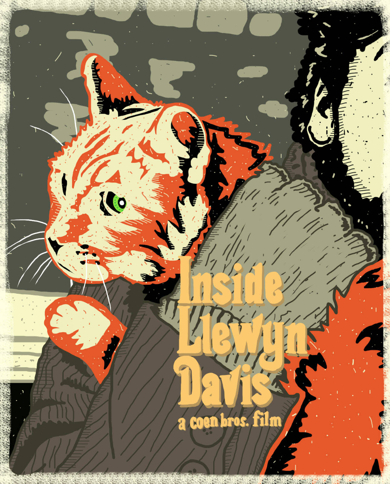 Dentrodel Cartel Alternativo De La Película Inside Llewyn Davis Fondo de pantalla