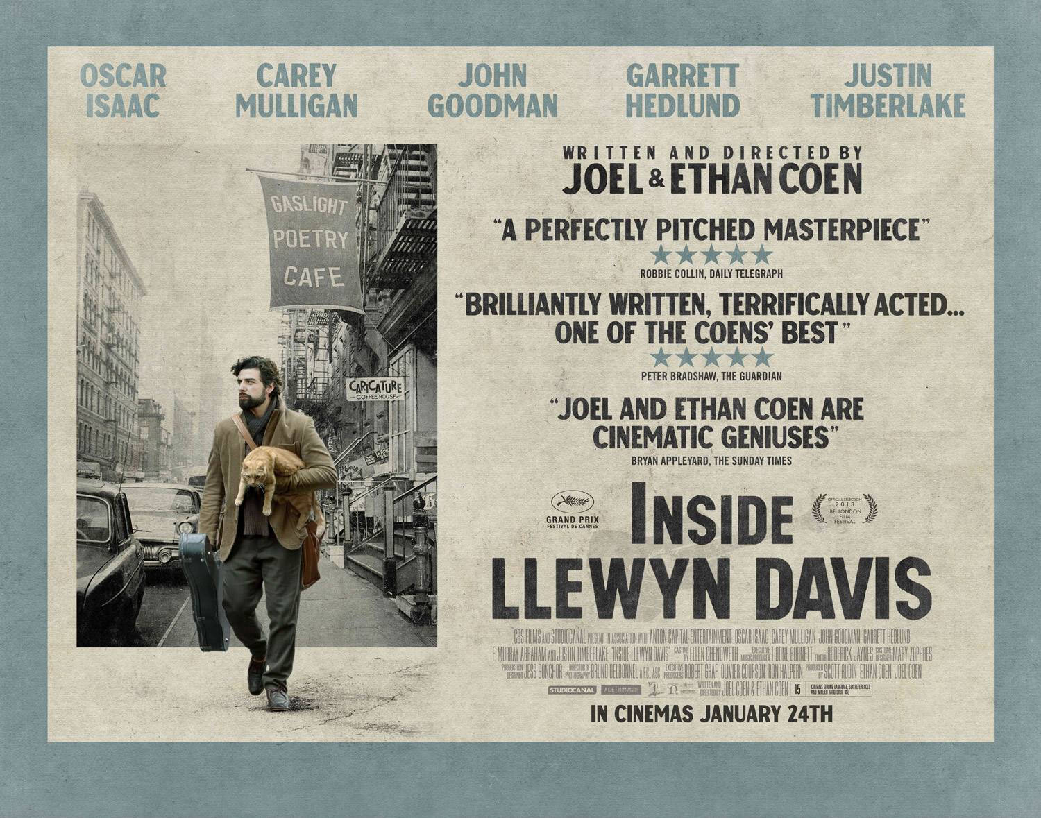 Pósterde La Película Inside Llewyn Davis. Fondo de pantalla