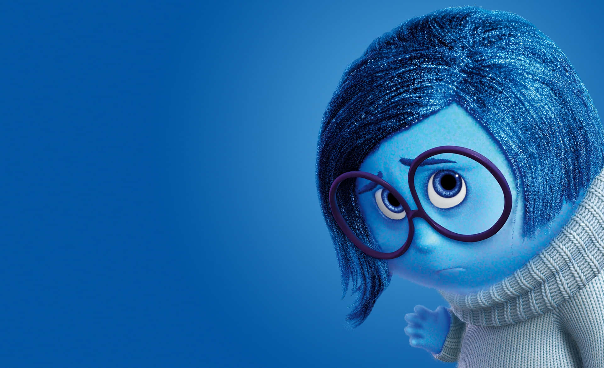 Joy and Sadness provide emotional support for Riley in Inside Out