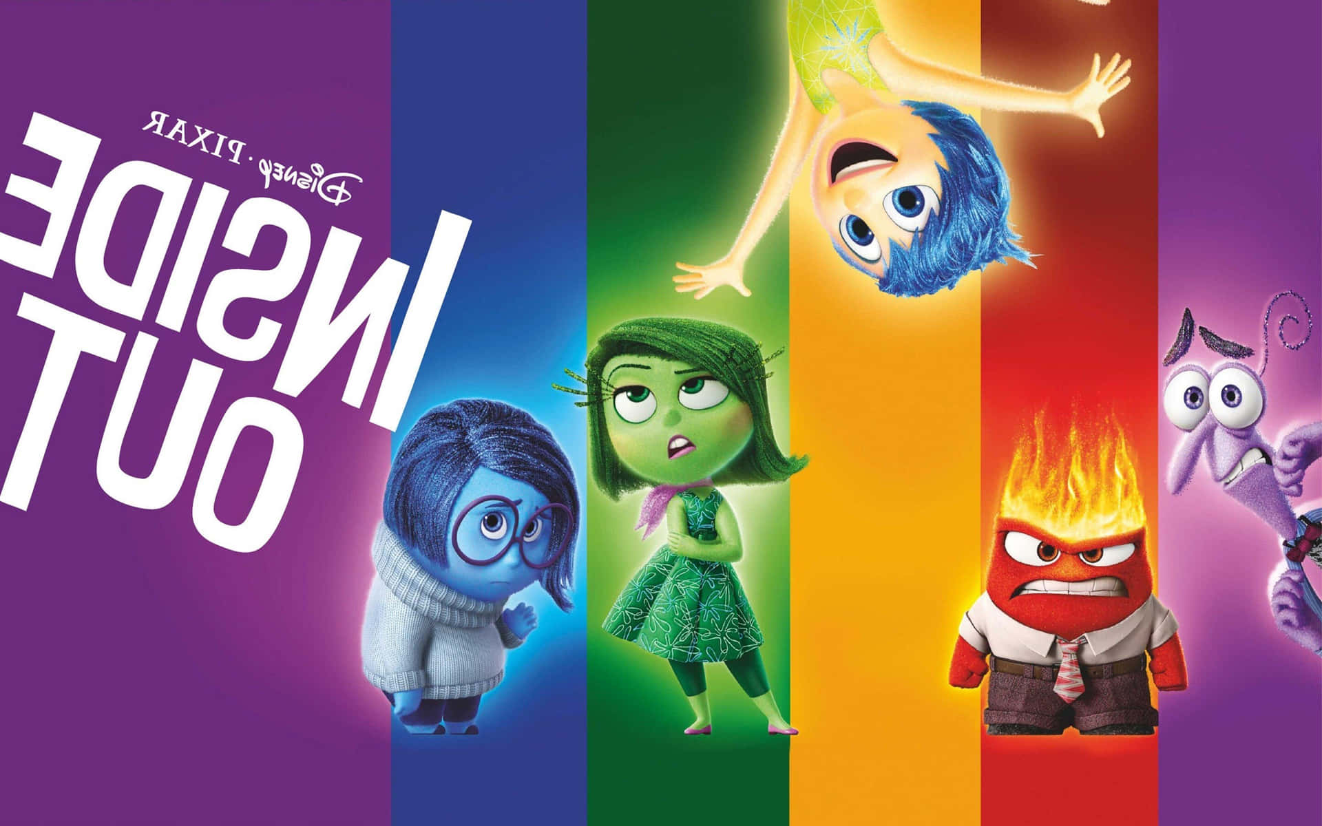Denemotionella Rollbesättningen I Disney Pixars Insidan Ut