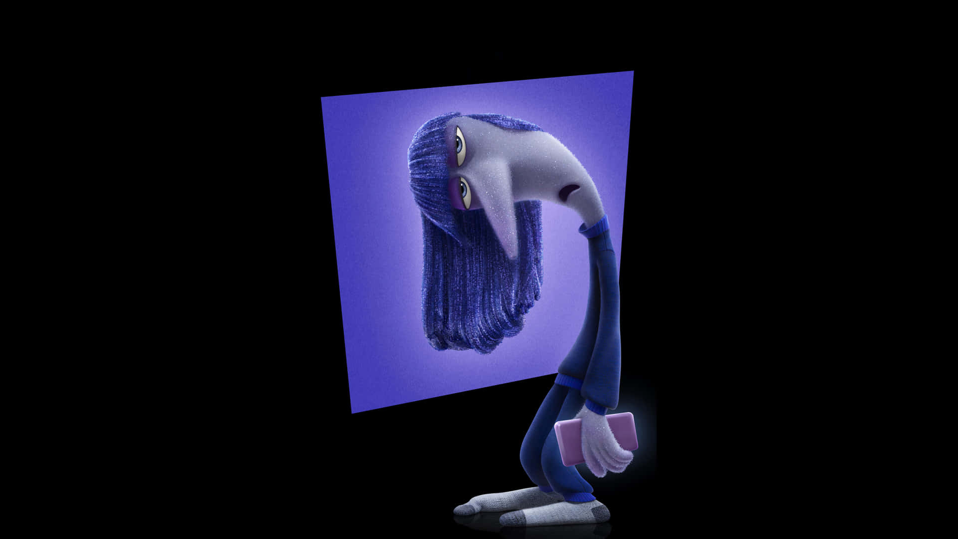 Inside Out Character Sadness Wallpaper