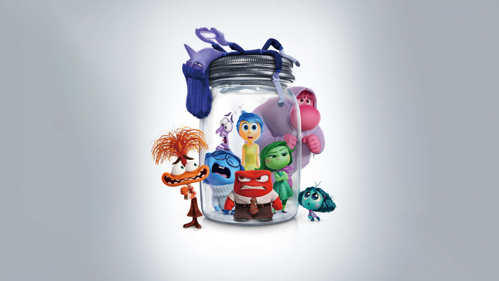 Personnages D'inside Out Piégés Dans Un Bocal Fond d'écran