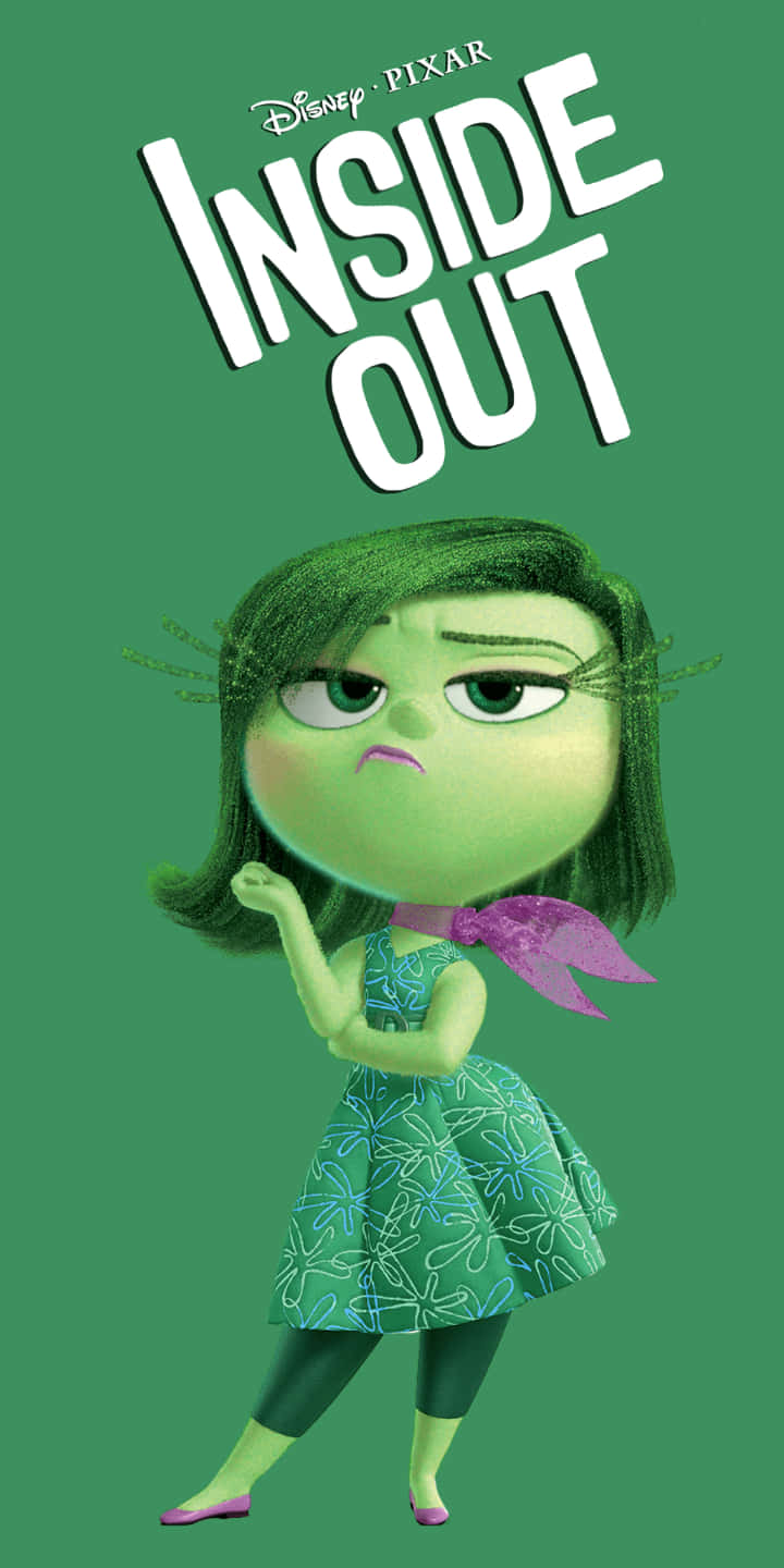 Inside Out Disgust Character Poster Wallpaper