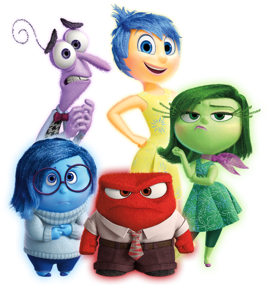 Inside Out Emotion Characters PNG