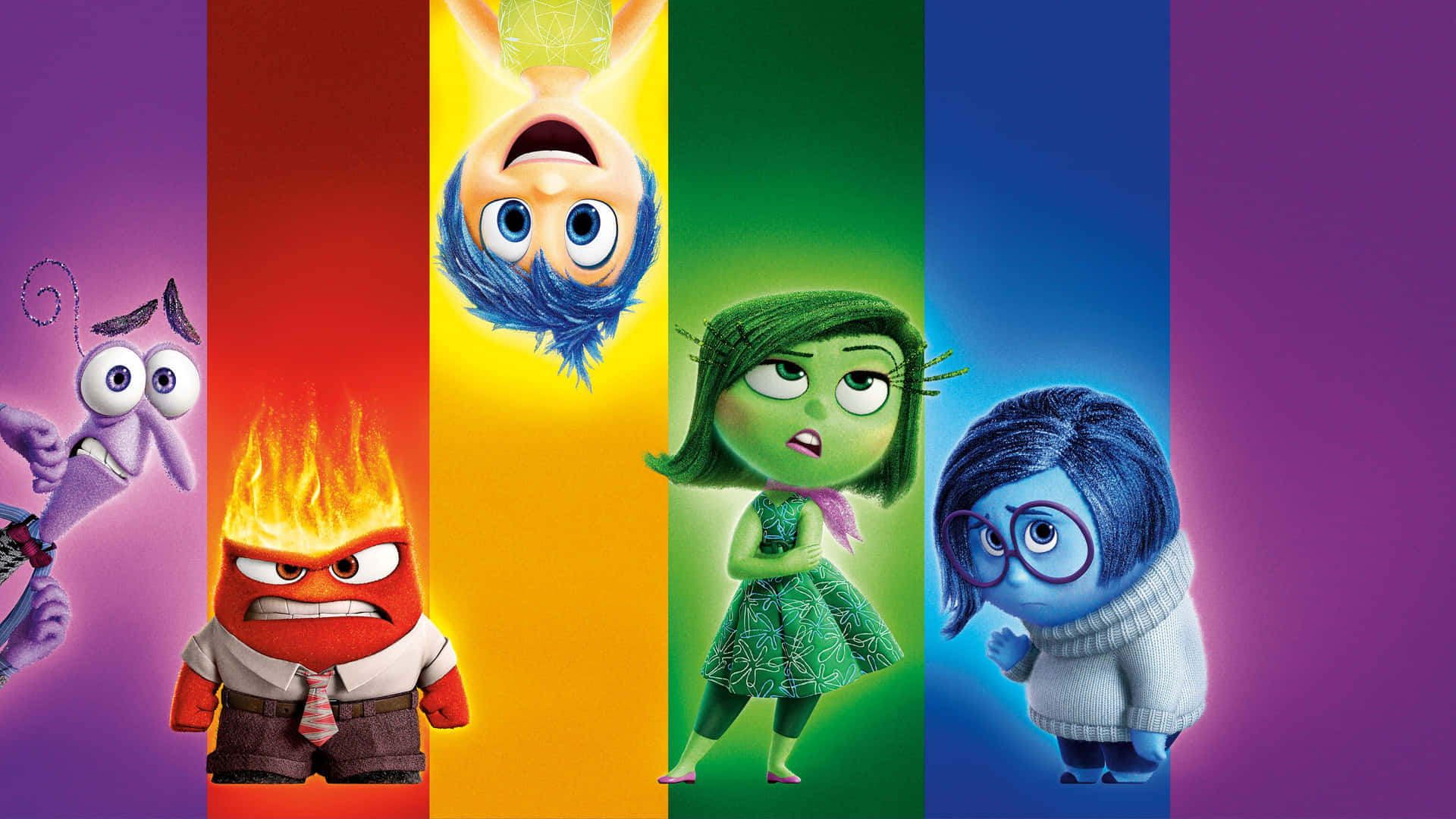 Inside Out Emoties Karakters Achtergrond