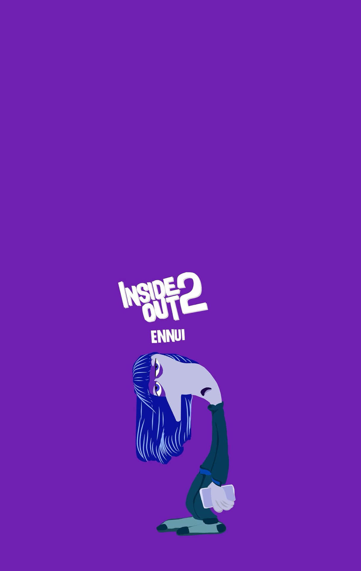 Download Inside Out2 Ennui Character Poster Wallpaper | Wallpapers.com