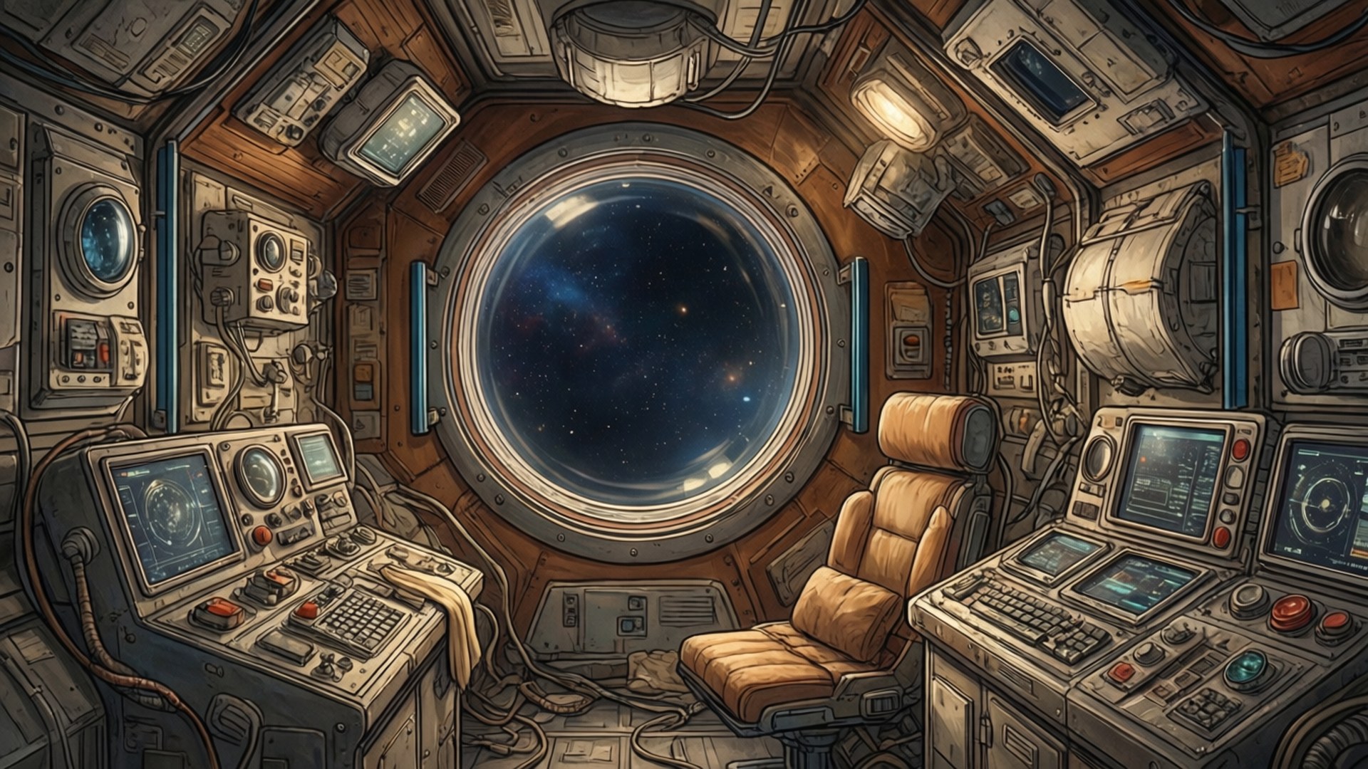 Di Dalam Modul Skylab Wallpaper