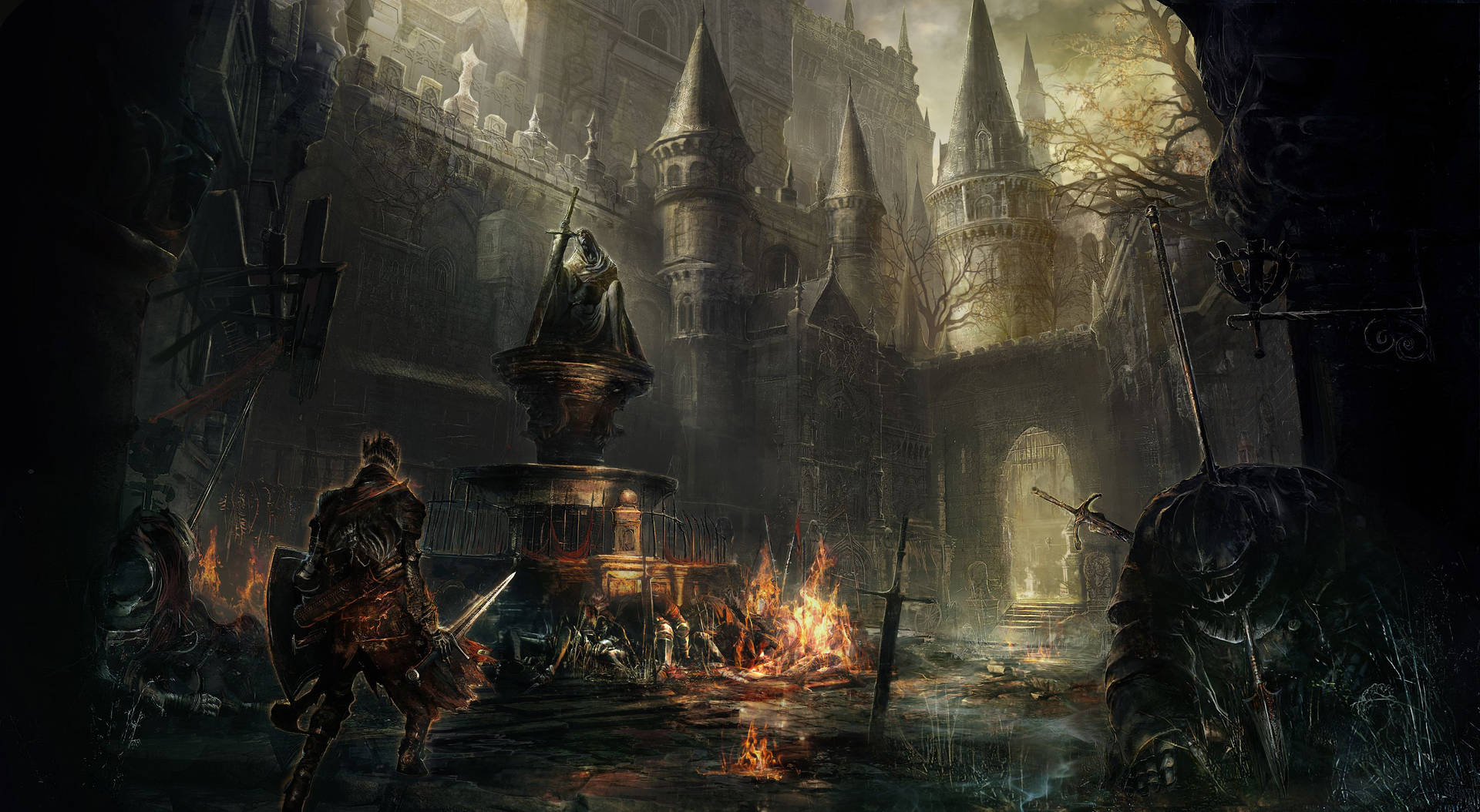 "Defend your kingdom in Dark Souls 3" Wallpaper
