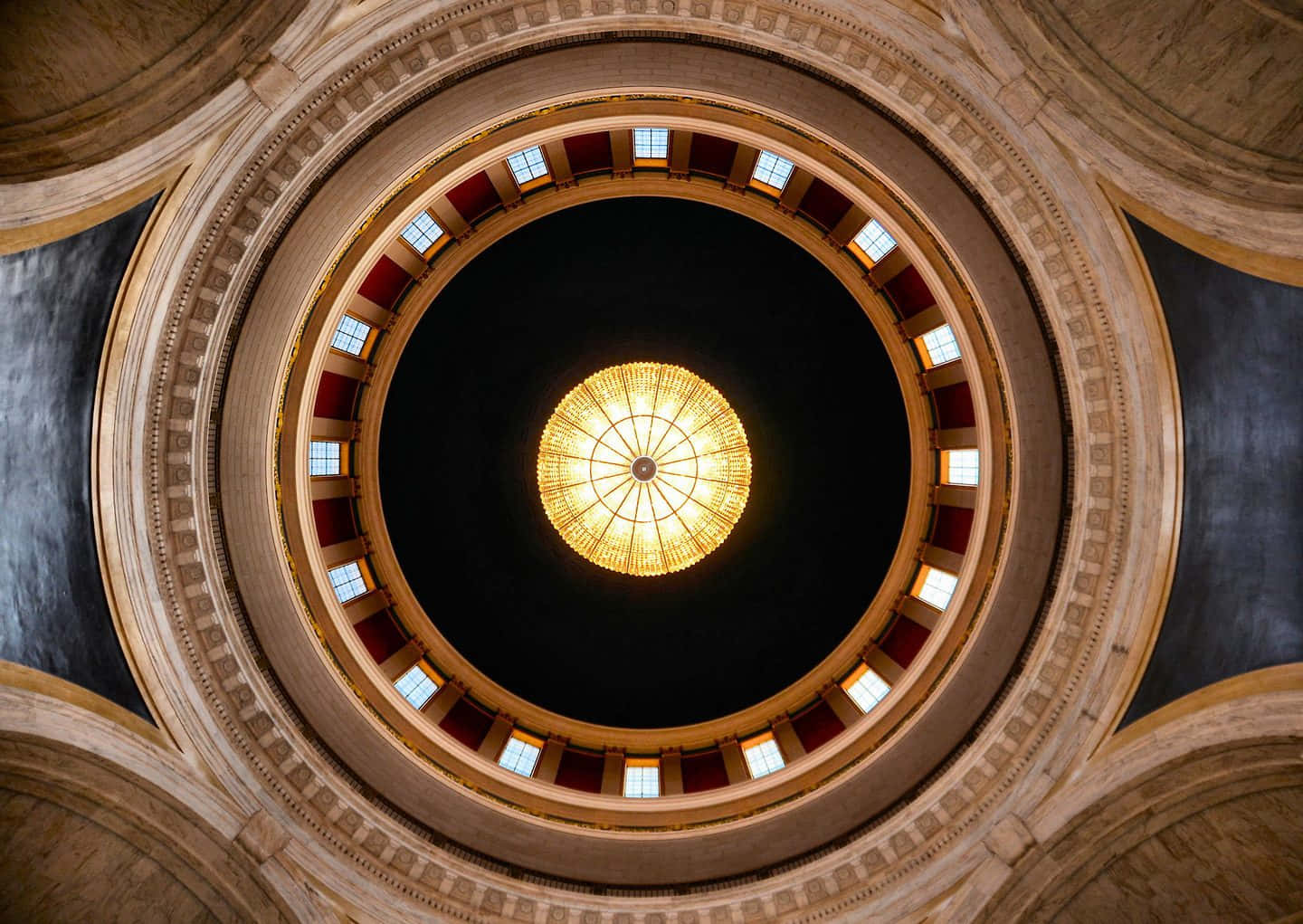 Inside The Dome Of West Virginia's State Capitol Wallpaper