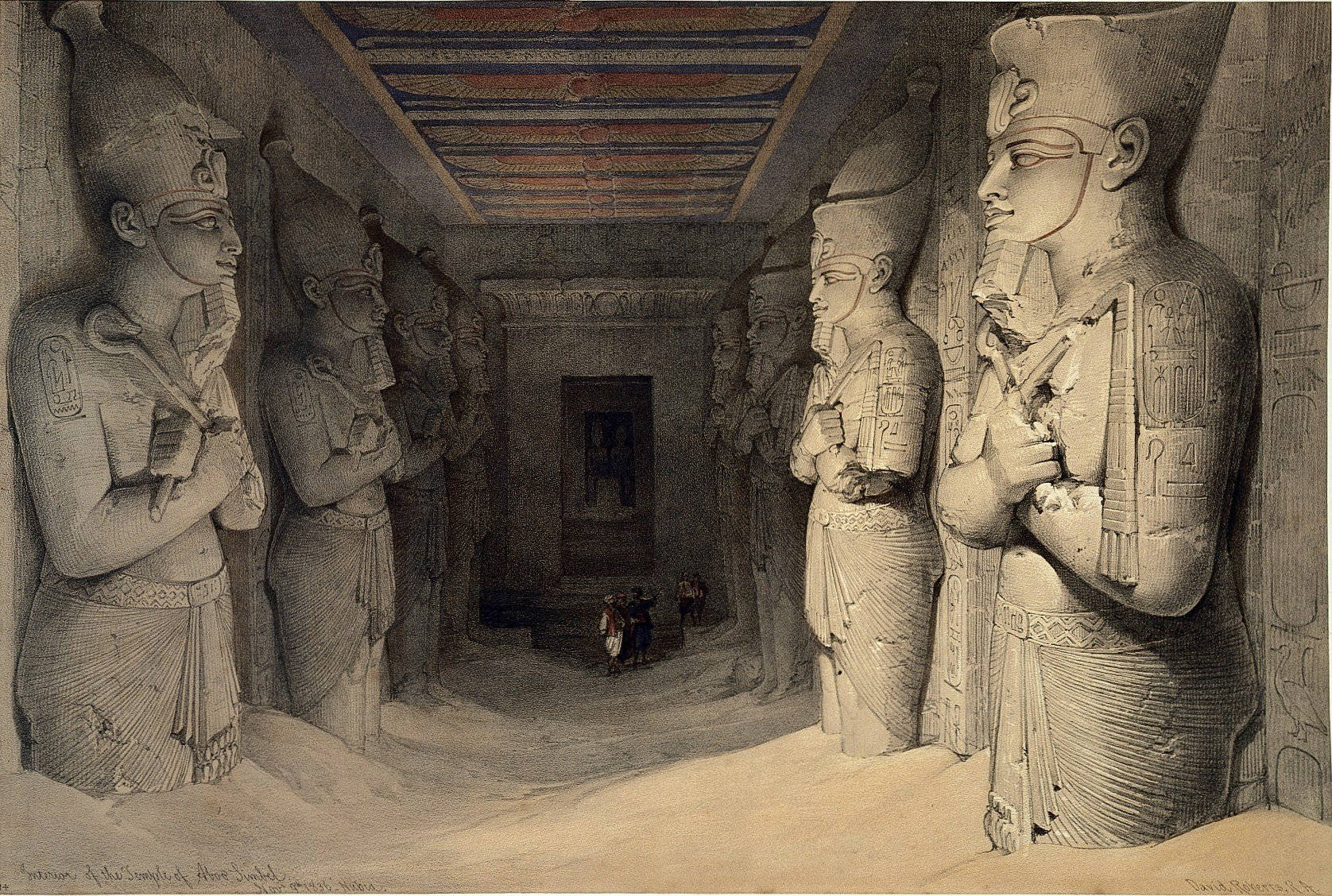 Inside The Temples Of Abu Simbel Digital Art Wallpaper