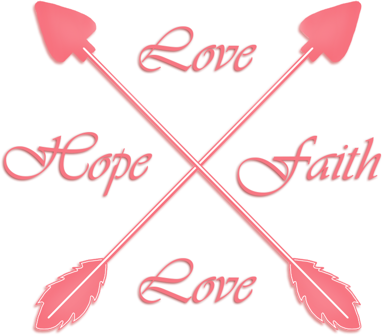 Inspirational Arrows Crossing Hope Love Faith PNG