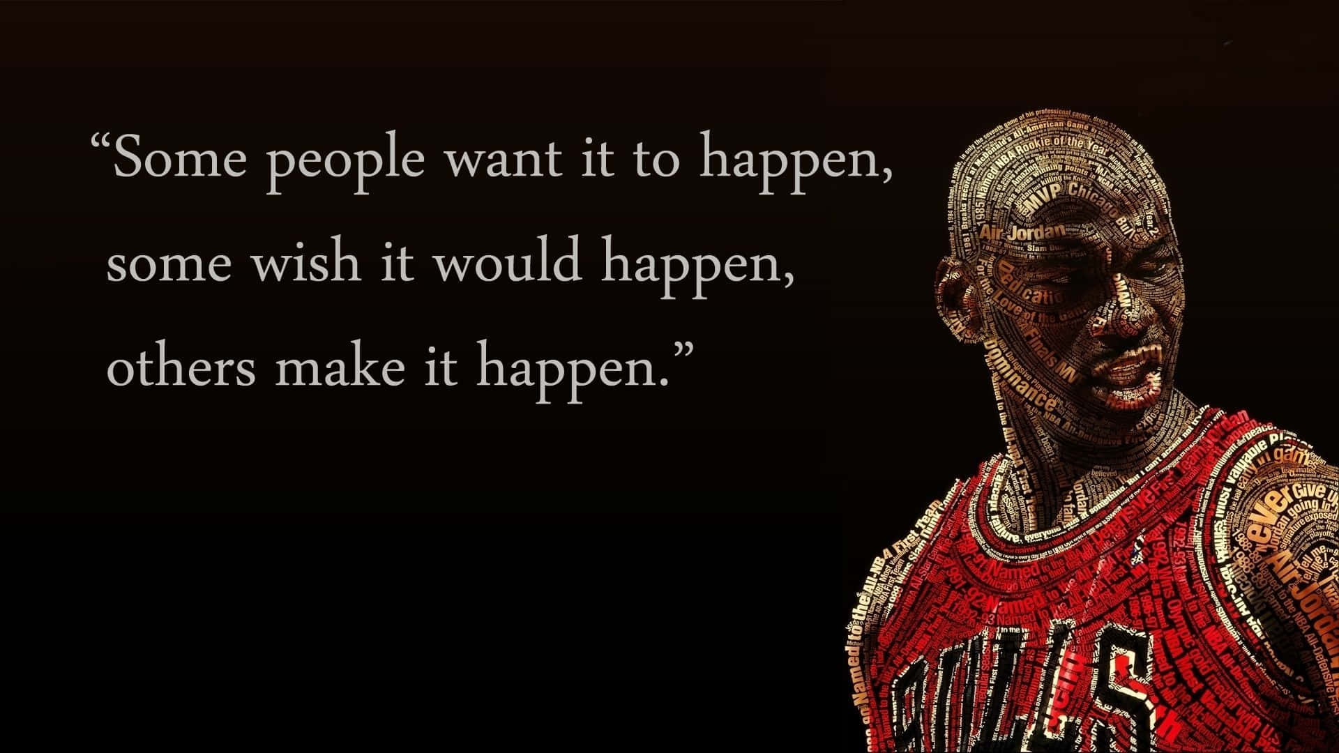 Inspirational Basketball Quote Mosaic Wallpaper