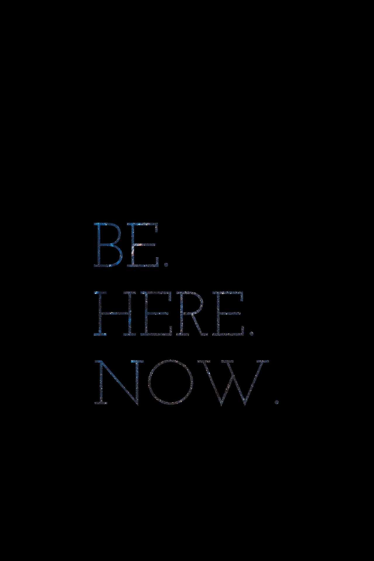 Live in the moment - be here now Wallpaper