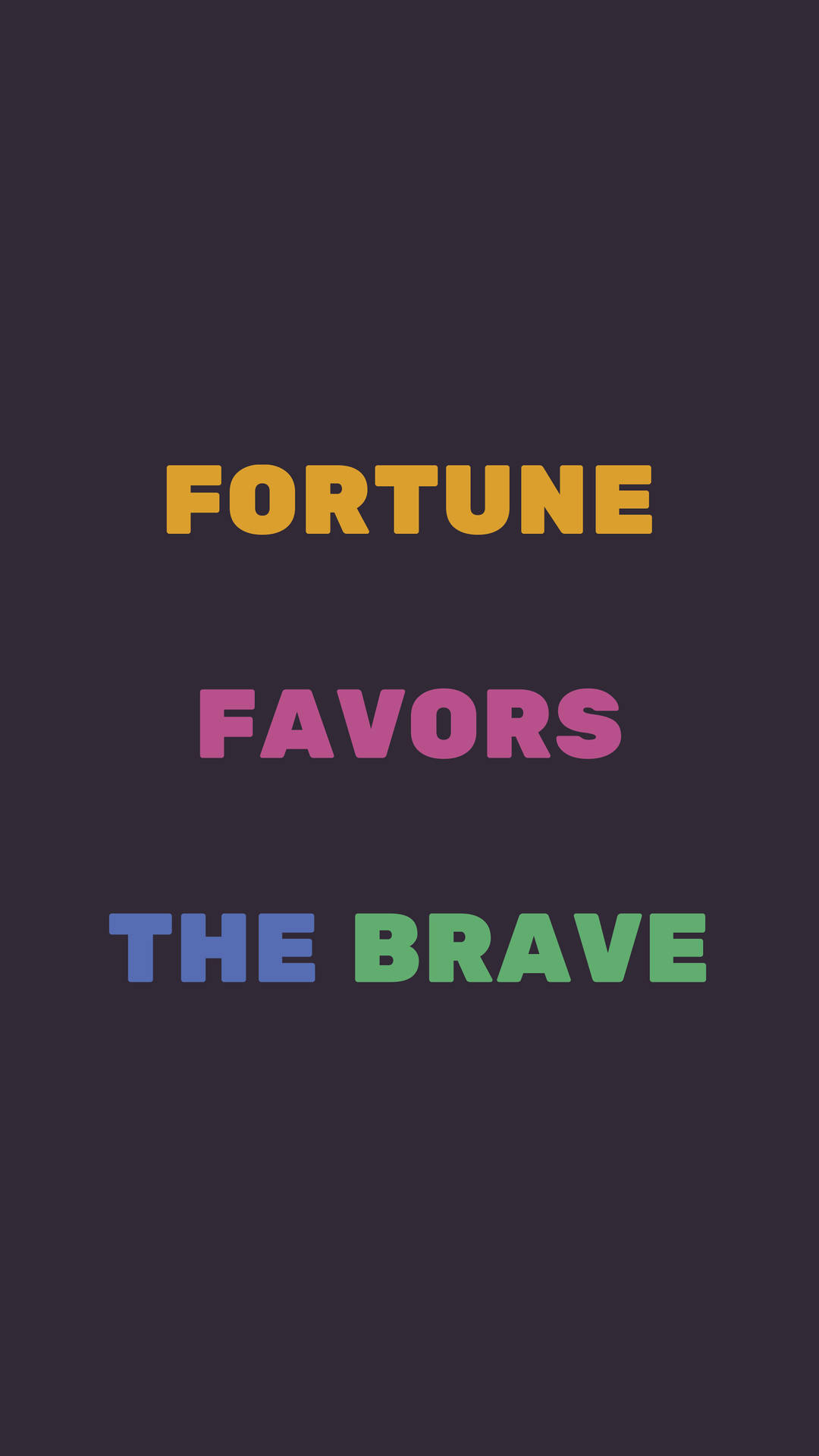 Inspirational Bravery Quote Wallpaper