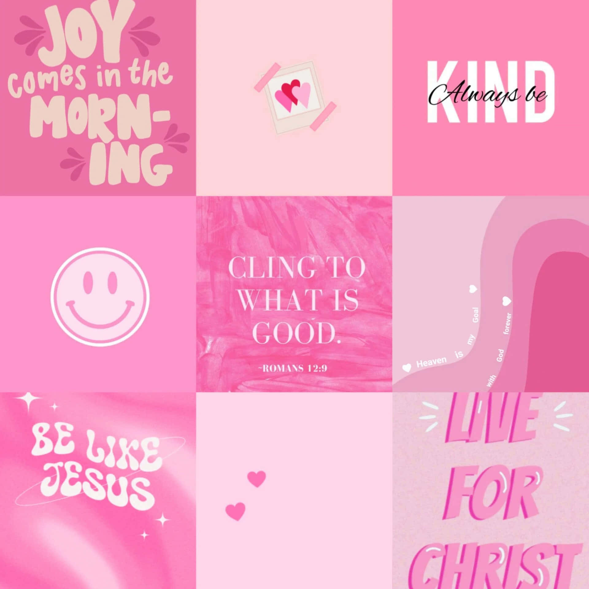 Inspirerende Christelijke Quotes Collage Achtergrond