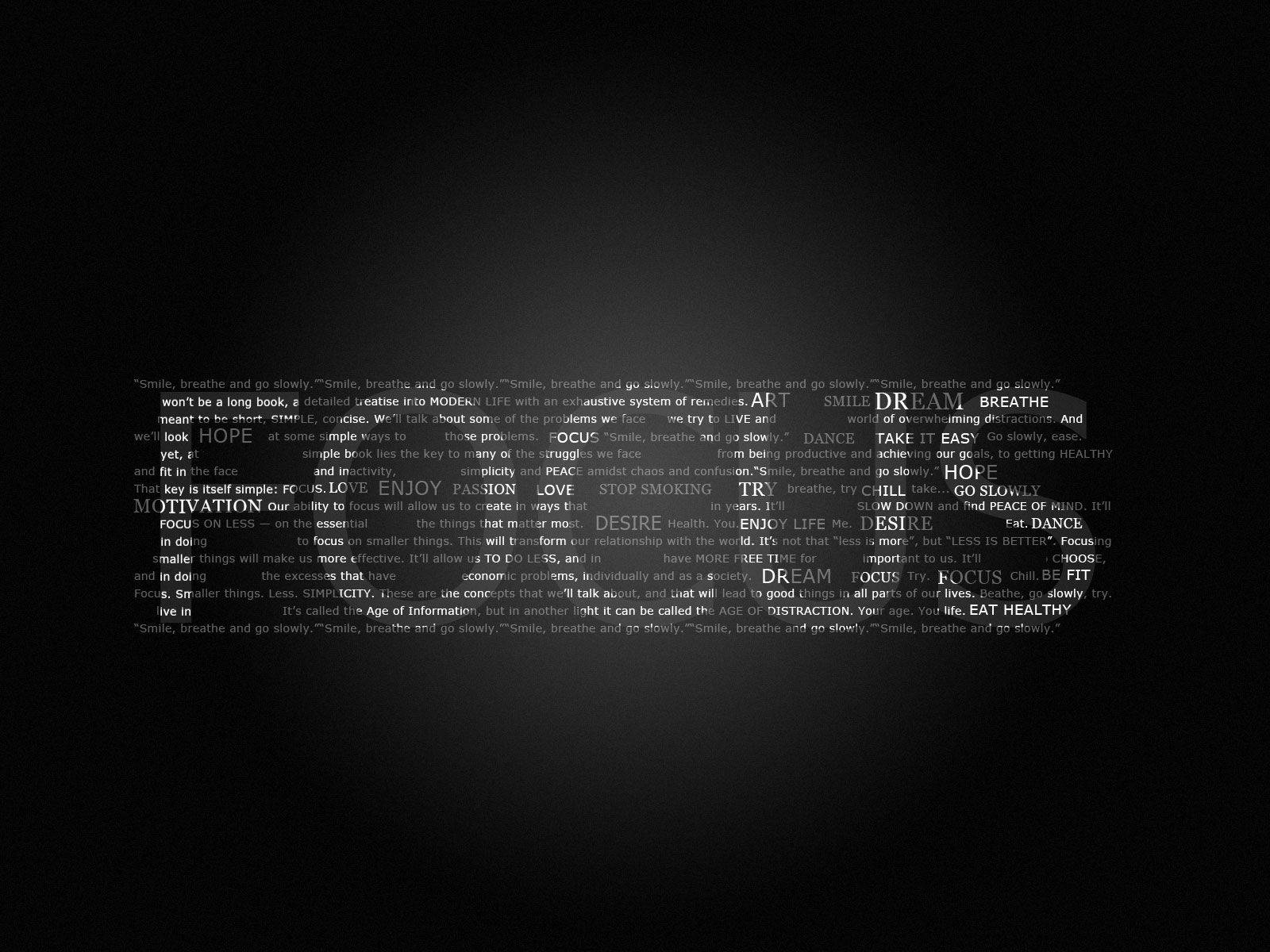 Inspirational Focus Black