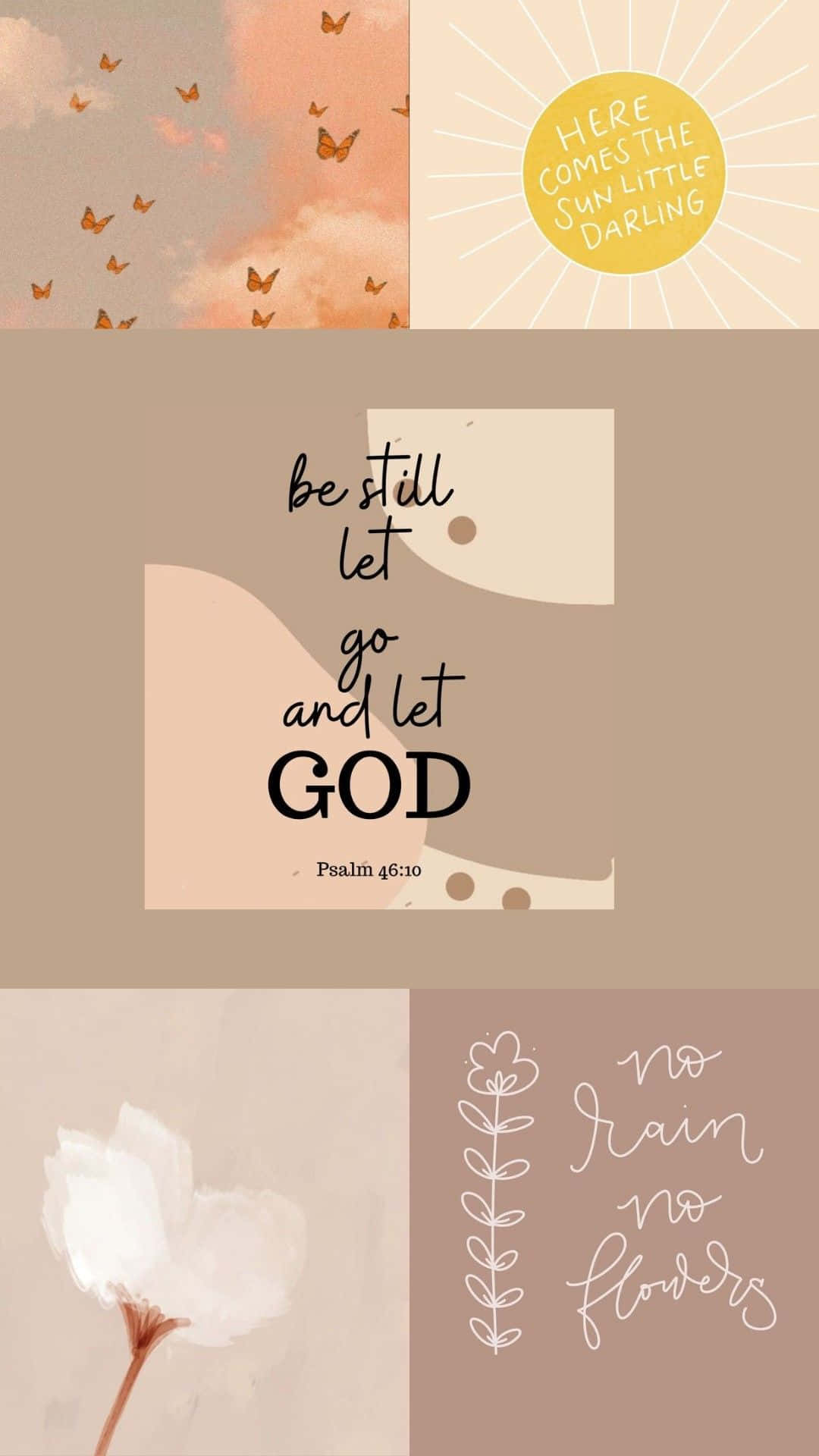 Inspirational God Aesthetic Collage Wallpaper
