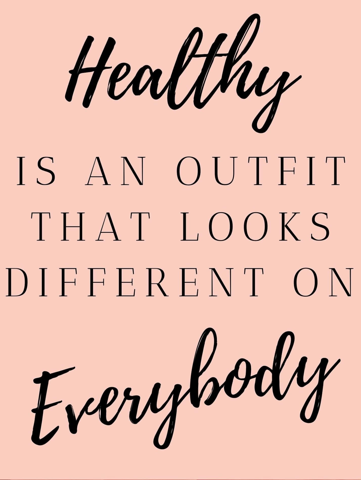 Inspirational Health Quote Differentfor Everyone Wallpaper