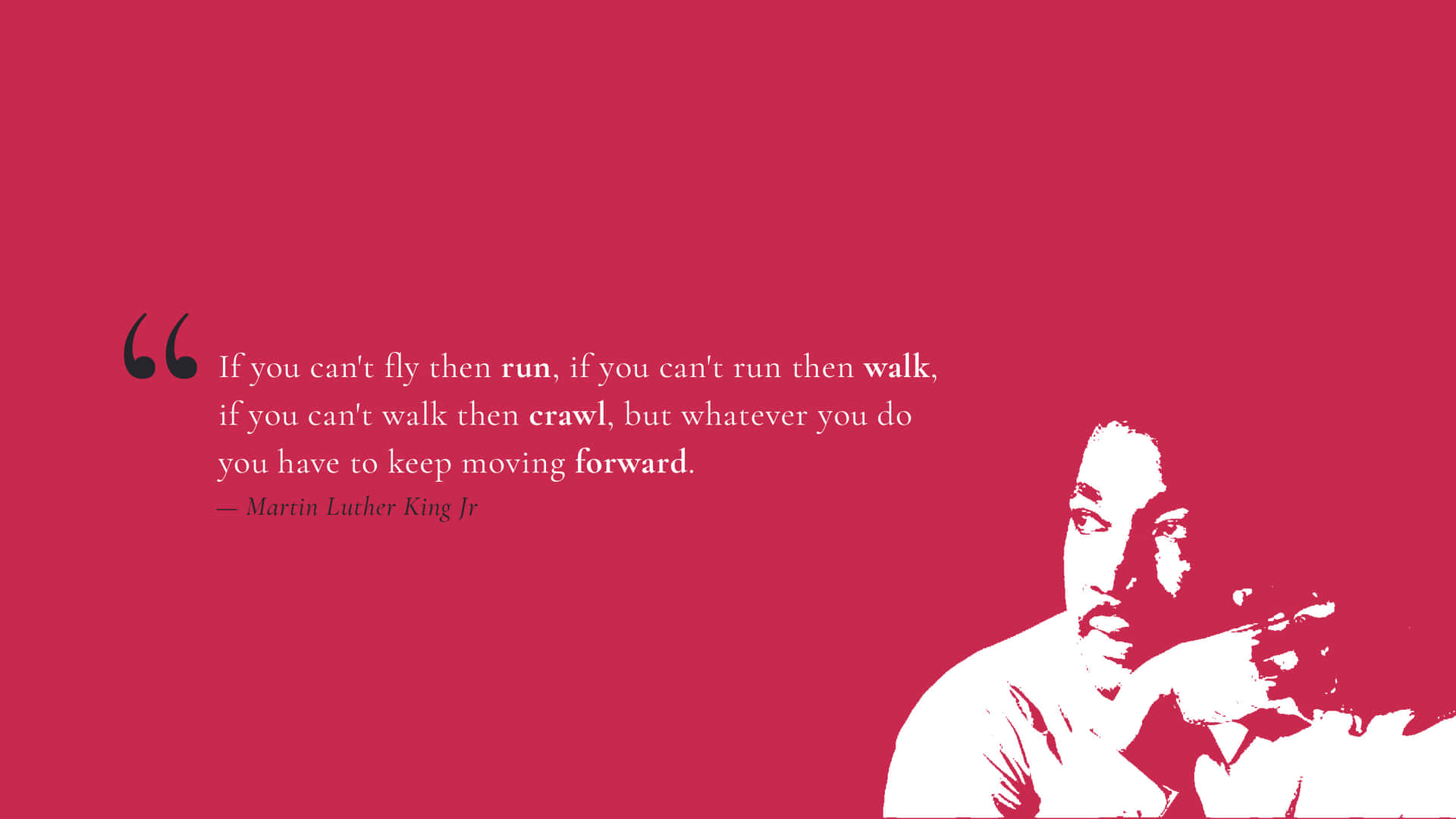 Inspirerandemartin Luther King-poster. Wallpaper