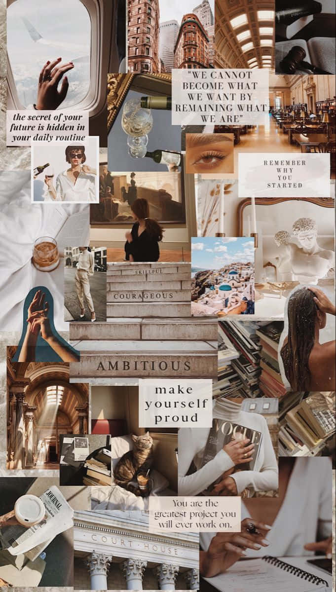 Inspirational_ Moodboard_ Collage Wallpaper