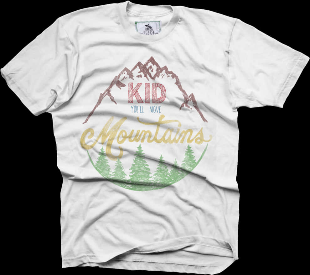 Inspirational Mountain Tshirt Design PNG